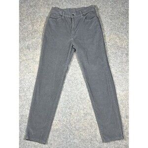 Vintage Levi’s 550 Corduroy Pants Women’s 8 Long Relaxed Fit Tapered Grey 2000